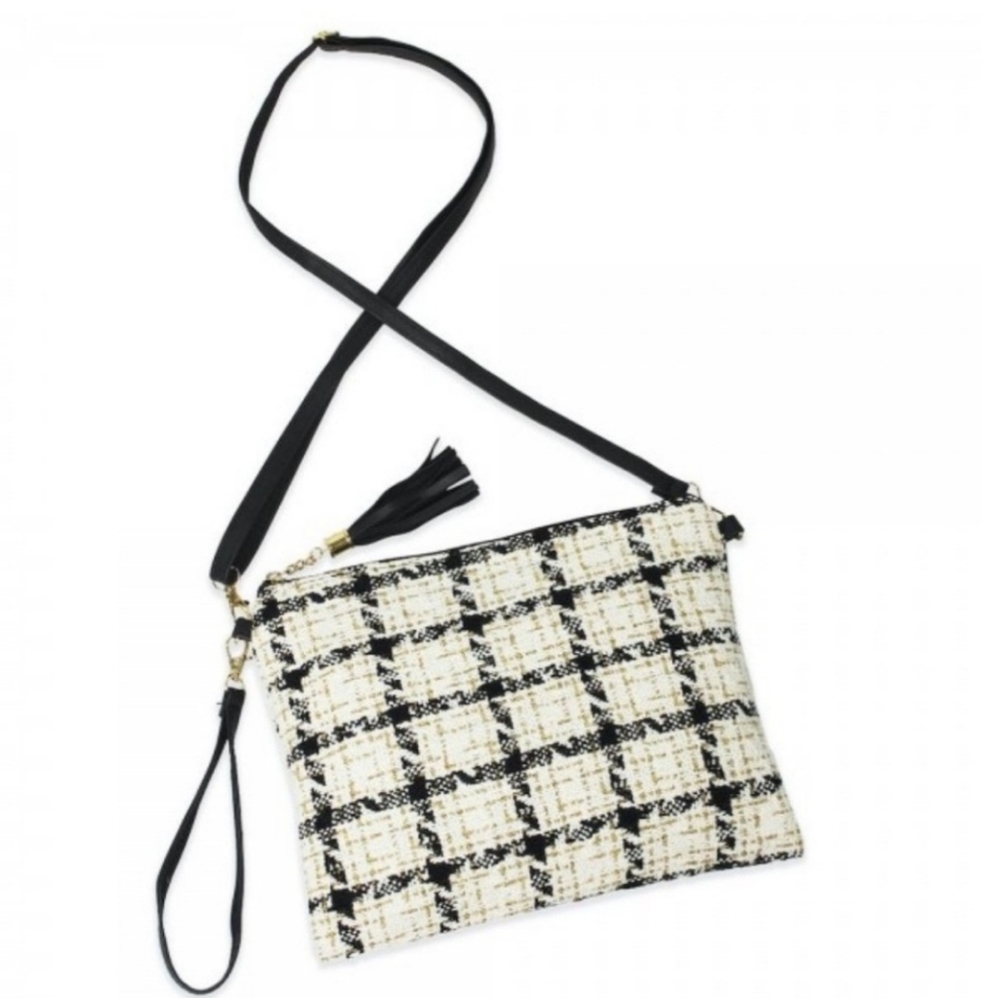 🌼Plaid Tweed Crossbody Purse🌼